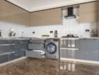 grey kitchen space