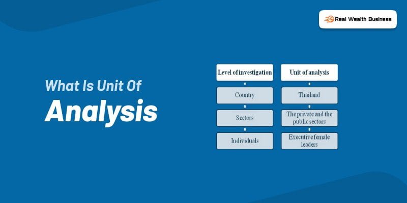 What Is The Unit Of Analysis