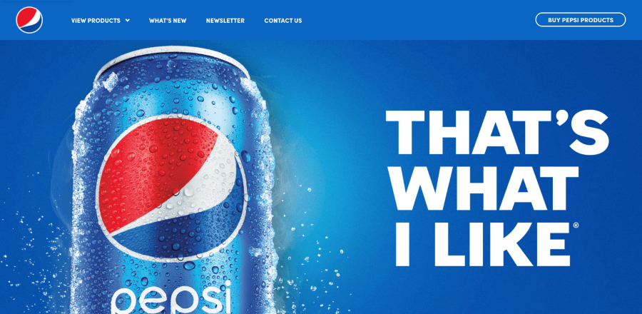 The focused design would be Pepsi
