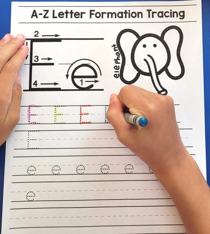 A-Z Letters Formation Trecing