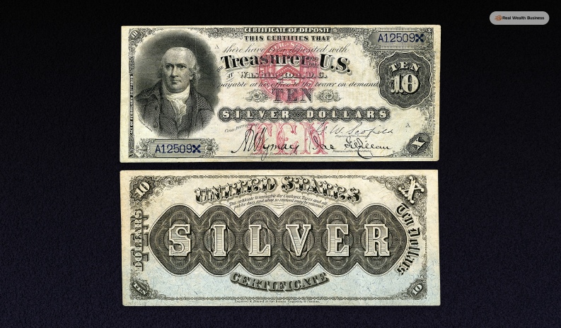 20th Century Certificate Dollar Bills