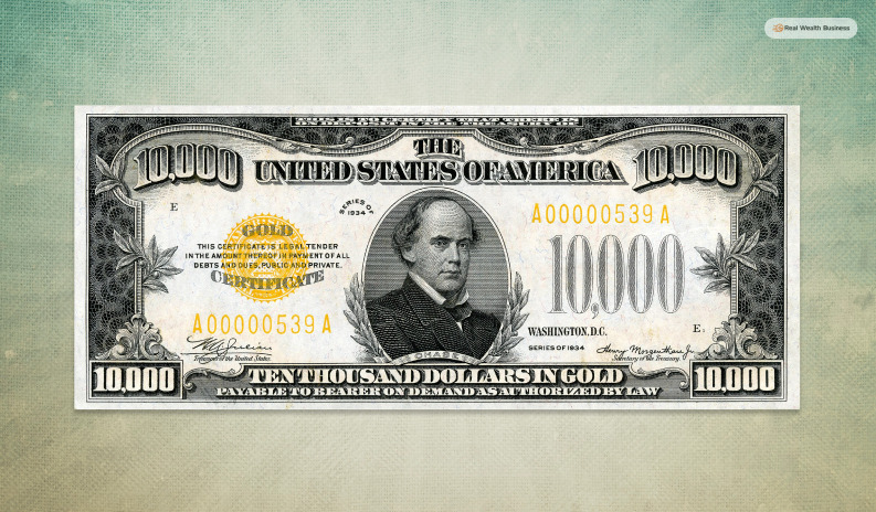 1934 $10,000 Bills That Feature Salmon P. Chase