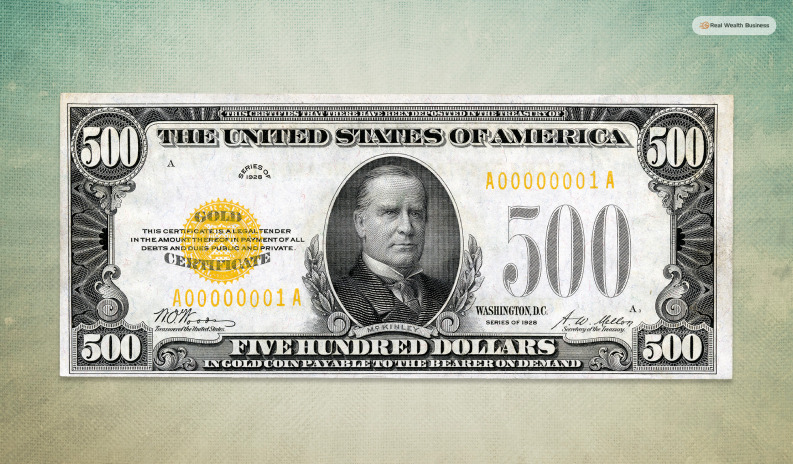 The 1928 $500 Bill