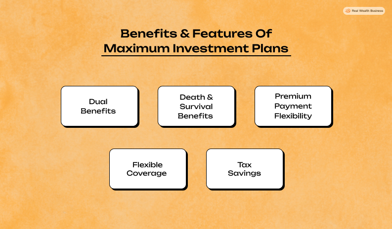 Benefits & Features Of Maximum Investment Plans