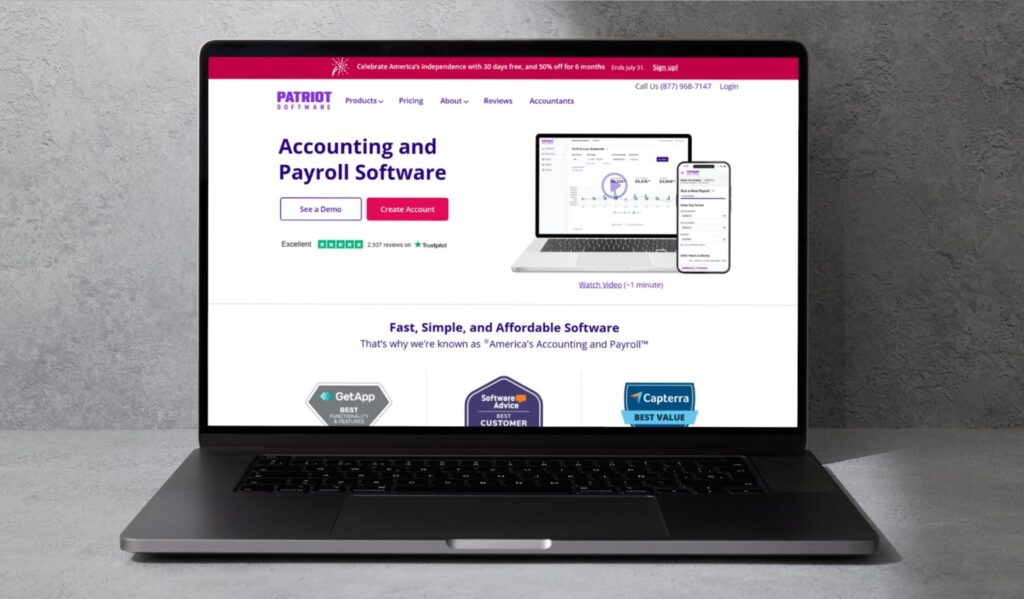 Patriot – Best for Affordable Payroll Integration