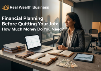 Indian professional woman sitting at a modern corporate desk analyzing financial documents and charts on a tablet.