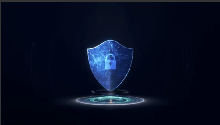 Digital data security visualization highlighting privacy, encryption, and safe first-party data handling.