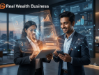 Real Wealth Business cover image on AI for business in Indian financial services sector