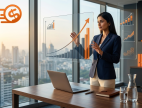 Entrepreneur uses innovative technology to track a company's progress from 0% to 1% daily growth.
