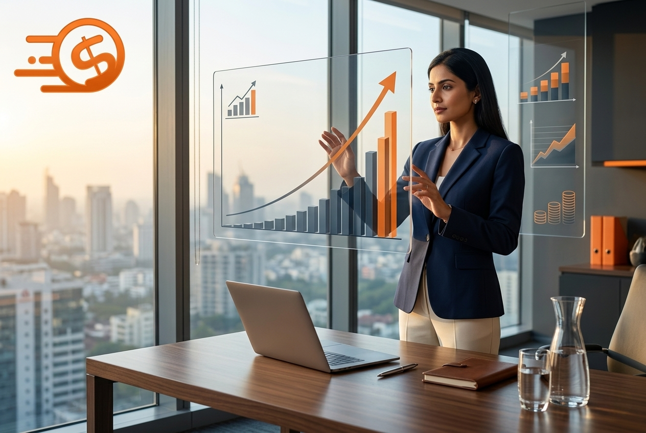 Entrepreneur uses innovative technology to track a company's progress from 0% to 1% daily growth.