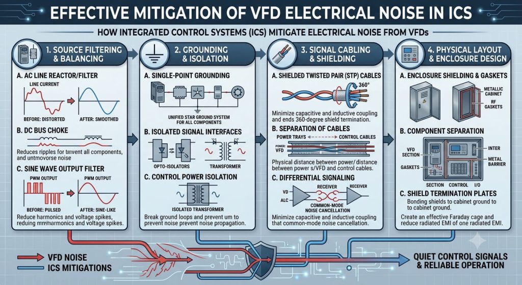 How Integrated Control Systems Deal With Electrical Noise From VFDs